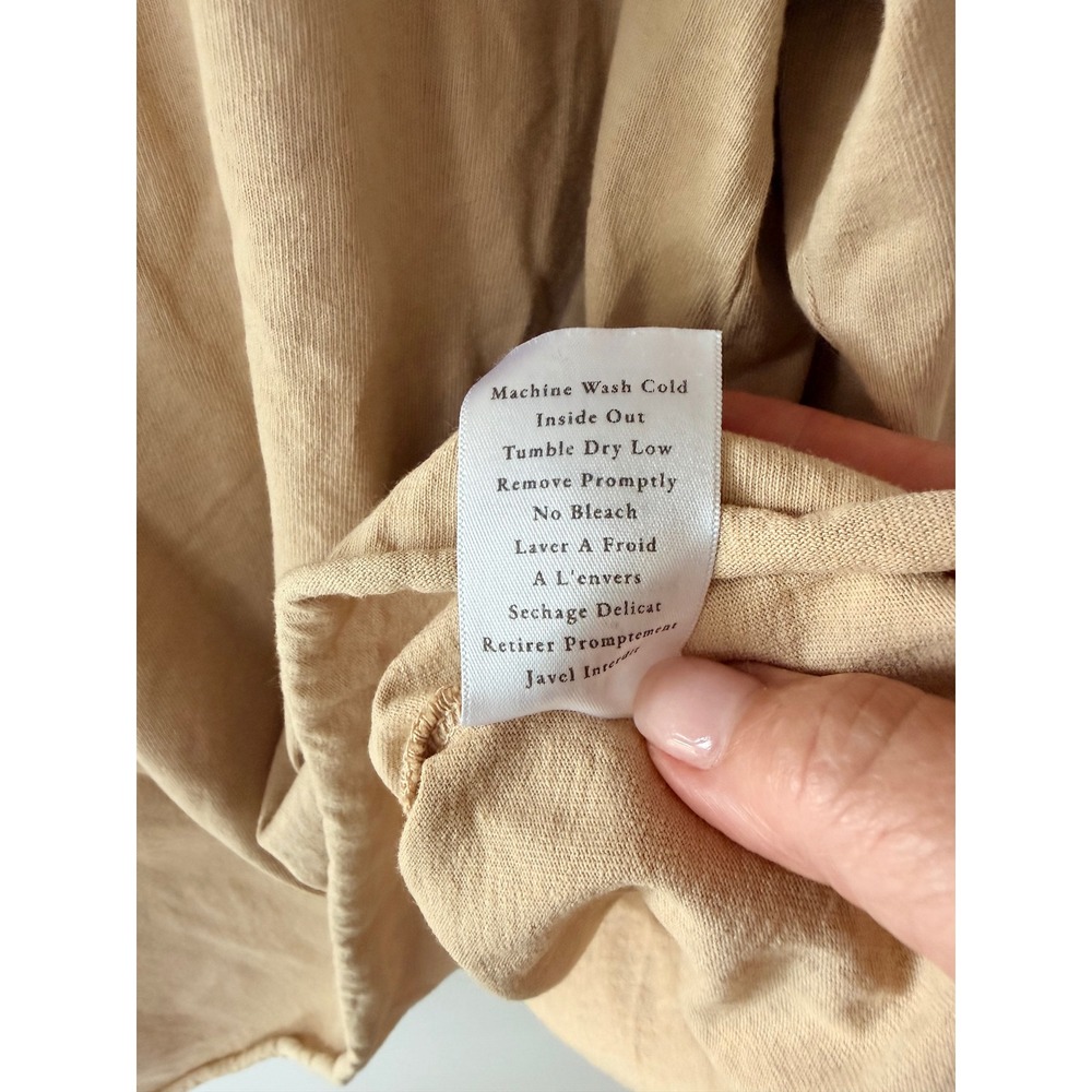 FRANK & EILEEN Tan Patrick Popover‎ Minimalist Coastal Pullover Shirt MED $178 - Picture 4 of 11